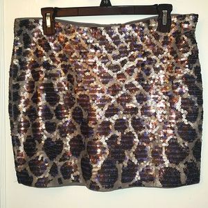 💃❤️‍🔥🥂Express Sequin Mini Skirt sz M